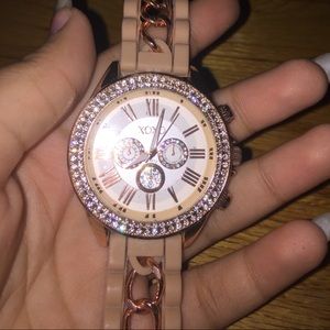 Rose gold watch